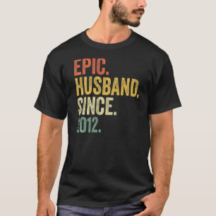 Camiseta Esposo épico desde 2012 11 años 11ª Boda Anni