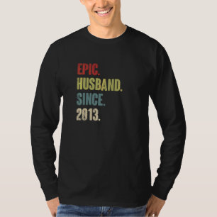 Camiseta Esposo épico desde 2013 Noveno Aniversario del Bod