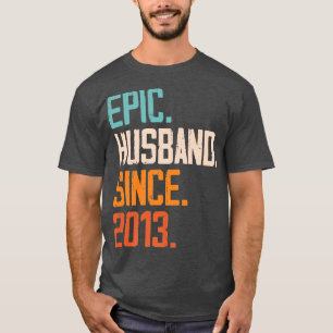 Camiseta Esposo épico desde 2013 Rel de matrimonio familiar