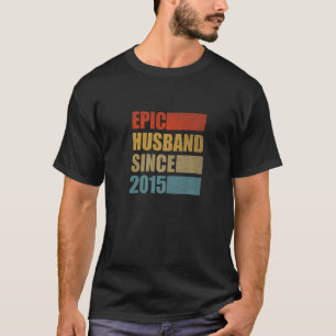 Camiseta Esposo épico desde 2015 Viejo Sétimo Boda Annive