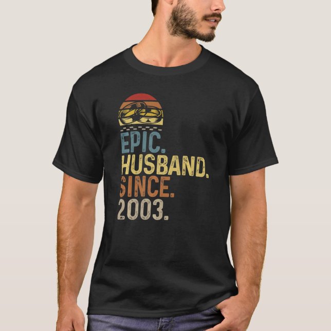 Camiseta Esposo épico masculino desde el aniversario Boda C (Anverso)