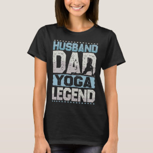Camiseta Esposo Fitness Papá Leyenda de Yoga Yoga Hombres