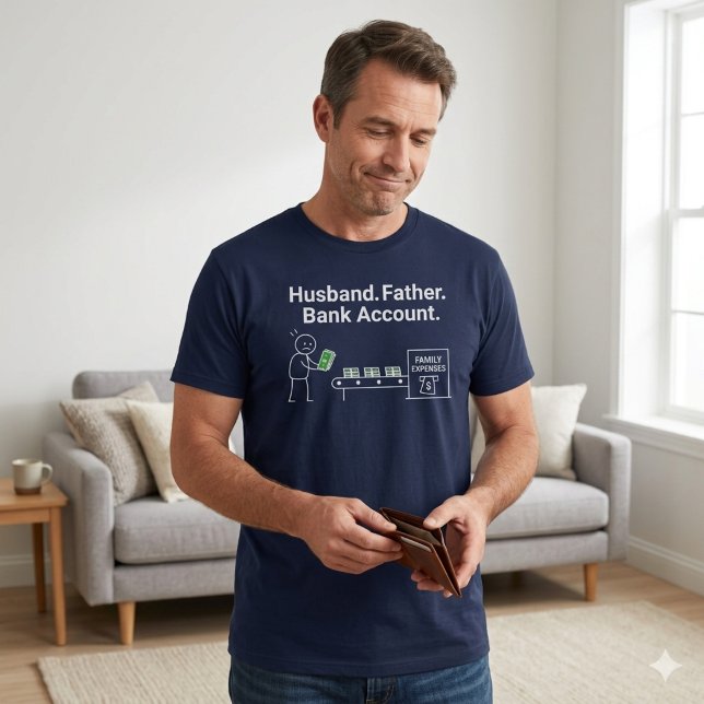 Camiseta Esposo. Padre. Cuenta Bancaria. (Subido por el creador)