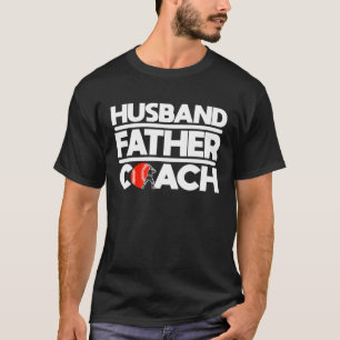 Camiseta Esposo Padre Entrenador Béisbol Atleta Receptor La