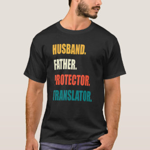 Camiseta Esposo Padre Protector Traductor