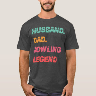 Camiseta Esposo papá Bowling chica del Día del Padre de la