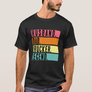 Camiseta Esposo Papá Conductor de Camión Leyenda Divertido