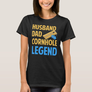 Camiseta Esposo Papá Cornhole Leyenda Cornhole Cornhole Leg