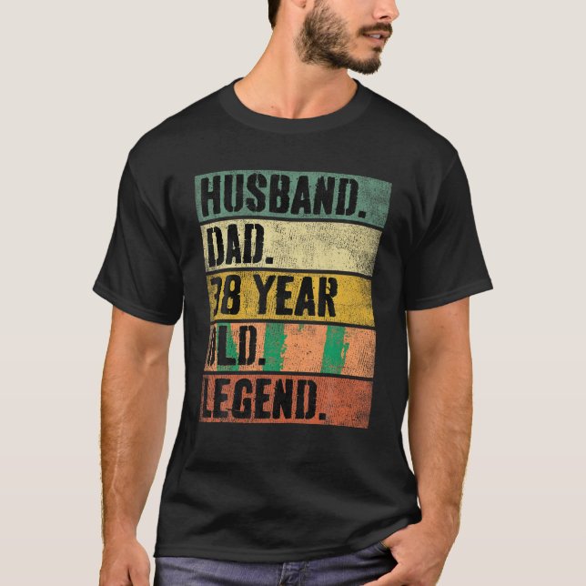 Camiseta Esposo papá de 38 años, leyenda de 38 años, padre  (Anverso)