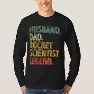 Camiseta Esposo papá de la leyenda del científico de cohete