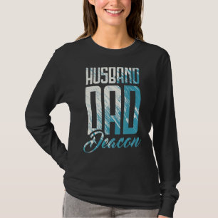 Camiseta Esposo Papá Deacon Ministro de la Iglesia Christia