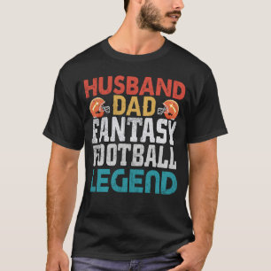 Camiseta Esposo Papá Fantasy Leyenda de fútbol Hombres Retr