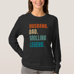 Camiseta Esposo Papá Grill Legend Grill Master Griller B