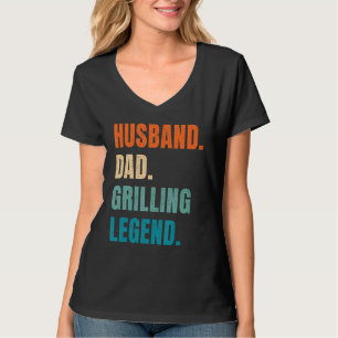 Camiseta Esposo Papá Grill Legend Grill Master Griller B
