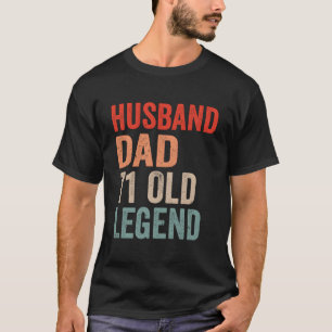 Camiseta Esposo Papá Leyenda 71 cumpleaños