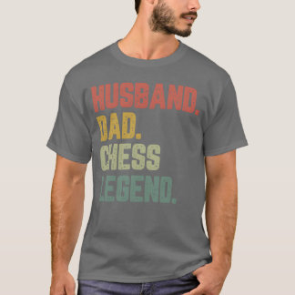 Camiseta Esposo papá Leyenda de ajedrez chica padre gracios