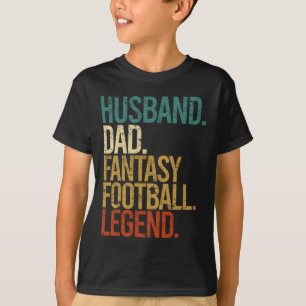 Camiseta Esposo Papá Leyenda de Fútbol Fantasía Divertido H