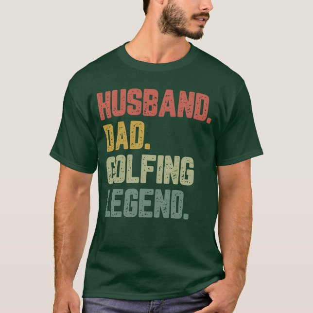 Camiseta Esposo papá Leyenda de golf Familia Funny Padre (Anverso)