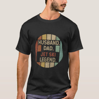 Camiseta Esposo Papá Leyenda de Jet Ski Día del Padre