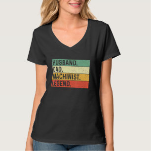 Camiseta Esposo Papá Leyenda Mecinista - Operador De Máquin