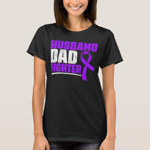 Camiseta Esposo papá luchador Lupus Cinta púrpura Lupus Awa