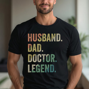 Camiseta Esposo papá Médico Leyenda Médico gracioso