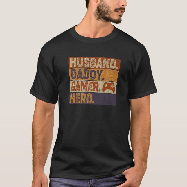 Camiseta Esposo Papá Padre Gamer Gaming (Anverso)