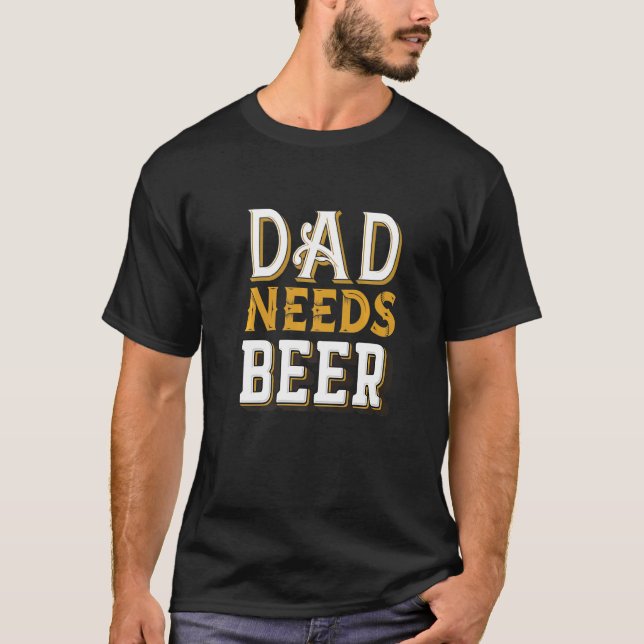 Camiseta Esposo papá papá papá papá papá beer abuelo padre  (Anverso)