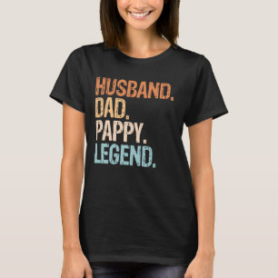 Camiseta Esposo papá Pappy Legend el Día del Abuelo Funny