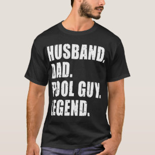 Camiseta Esposo Papá Pool Hombre Leyenda 1