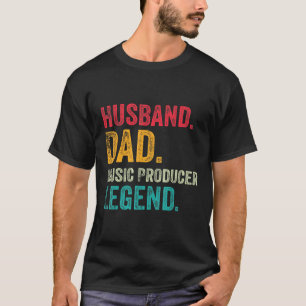 Camiseta Esposo papá productor de música ganando a ganadore