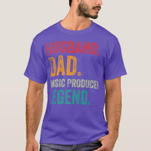 Camiseta Esposo papá productor de música ganando a ganadore