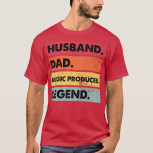 Camiseta Esposo papá productor de música ganando a ganadore