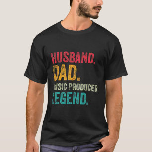 Camiseta Esposo papá productor de música ganando a ganadore