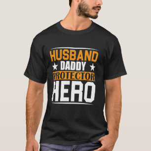 Camiseta Esposo Papá Protector Héroe