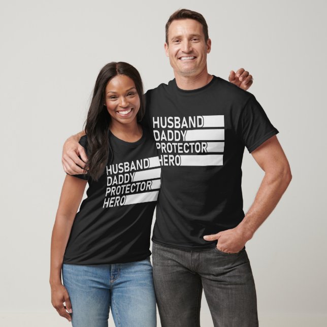Camiseta Esposo Papá Protector Héroe, Día del Padre (Unisexo)