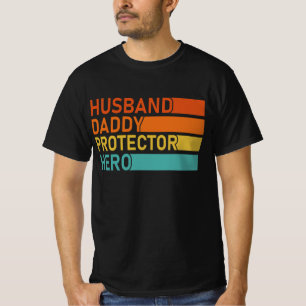 Camiseta esposo papá protector héroe día del padre para pap