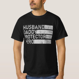 Camiseta Esposo Papá Protector Héroe Padre Genial Papá