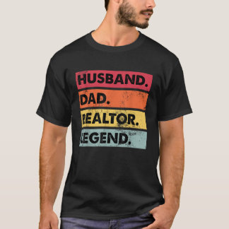 Camiseta Esposo Papá Realtor Funny Agente Inmobiliario Mens