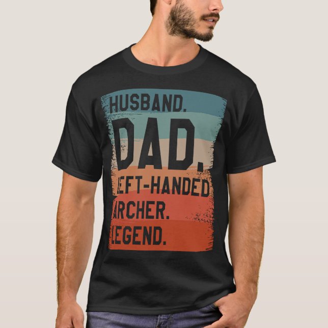 Camiseta Esposo Papá Salió Del Arco De Leyenda De Arco A Ma (Anverso)