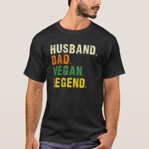 Camiseta Esposo Papá Vegan legend Veganism Planta Orgánica 