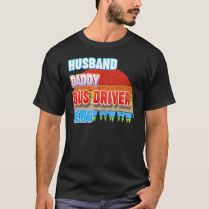 Camiseta Esposo Papi Conductor de bus Hero Dad Vintage