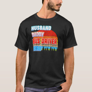 Camiseta Esposo Papi Conductor de bus Hero Dad Vintage