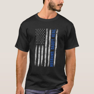 Camiseta Esposo Papi Hero Oficial de Policía de la Línea Az