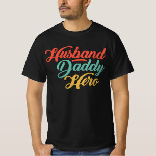 Camiseta Esposo, papi, héroe