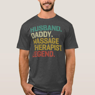 Camiseta Esposo Papi Masaje Leyenda Terapista Vintage