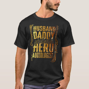 Camiseta Esposo Papi Protector Hero Audiólogo Tie Dye G