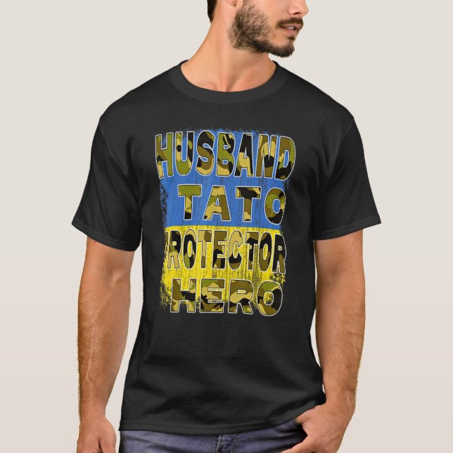 Camiseta Esposo Papi Protector Hero Esposo Tato Protect (Anverso)