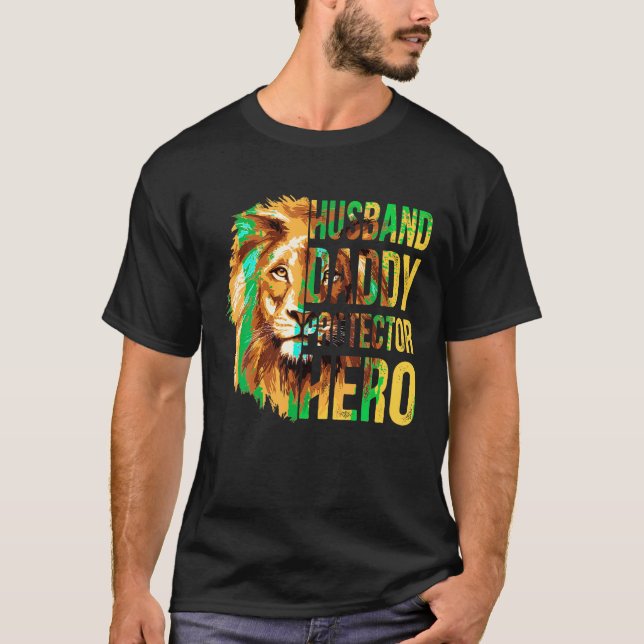 Camiseta Esposo Papi Protector Hero Graciosos Regalos de Es (Anverso)
