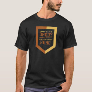 Camiseta Esposo Papi Protector Hero Padres Day Daddy Par